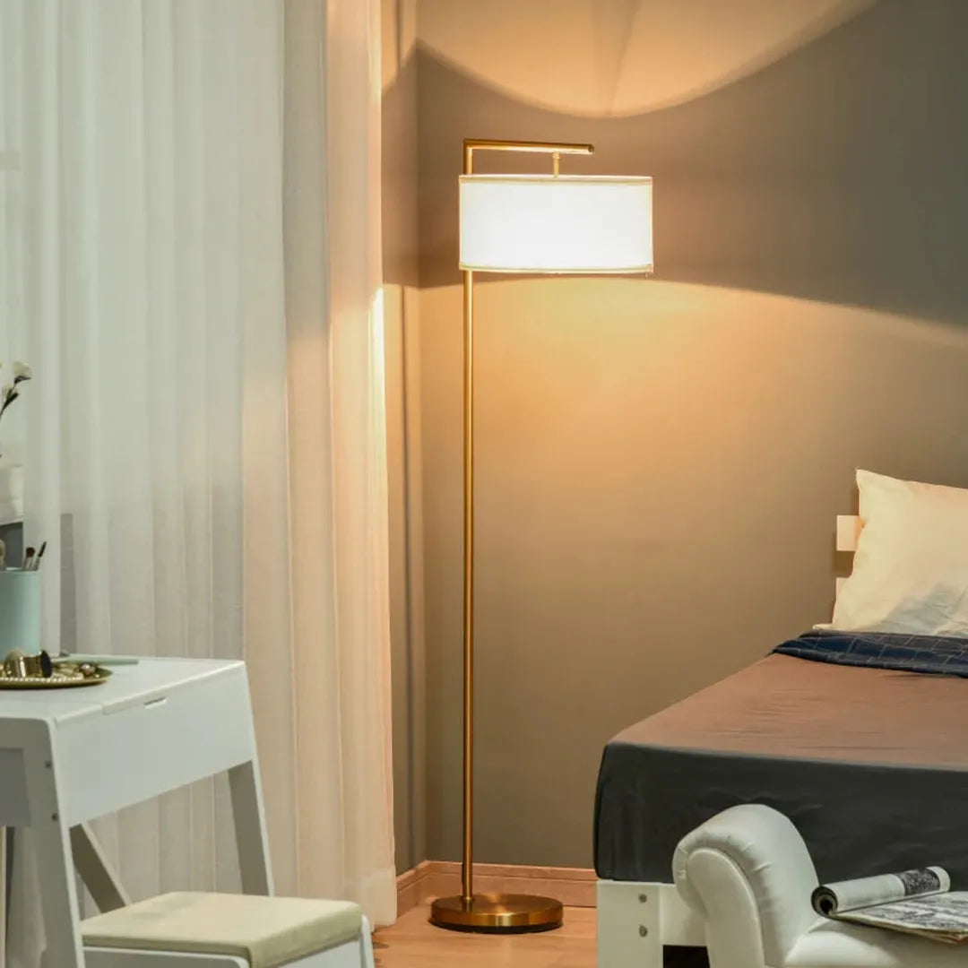 Staande lamp met E27 fitting – metalen frame – 150 cm hoog