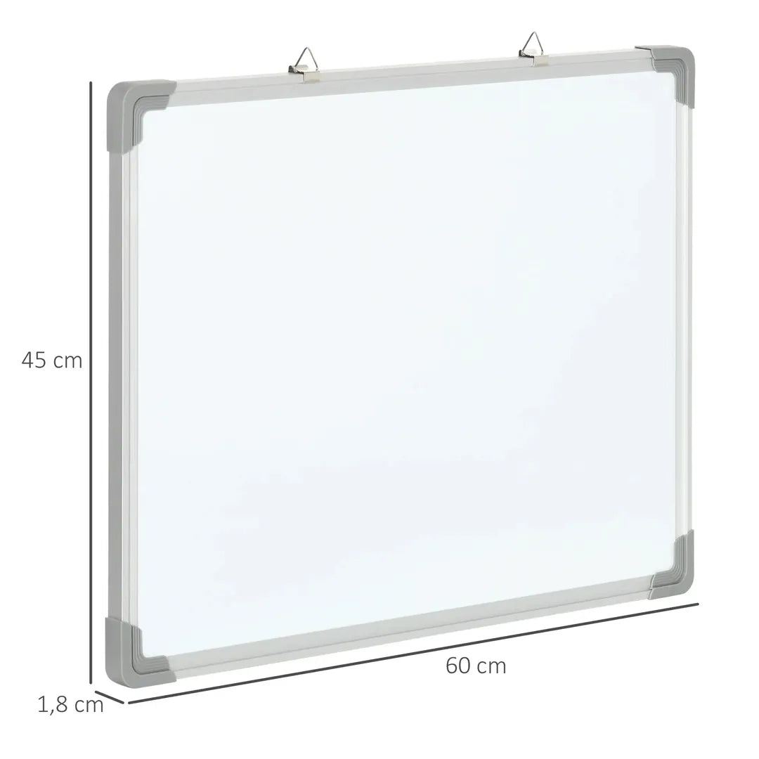 Whiteboard op standaard – magnetisch, draaibaar en verrijdbaar, inclusief markers en wisser, 120 × 90 cm