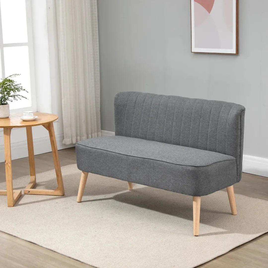 2-zits bank – zachte bekleding – onderhoudsvriendelijke stof – maximaal 150 kg – 117 x 56,5 x 77 cm