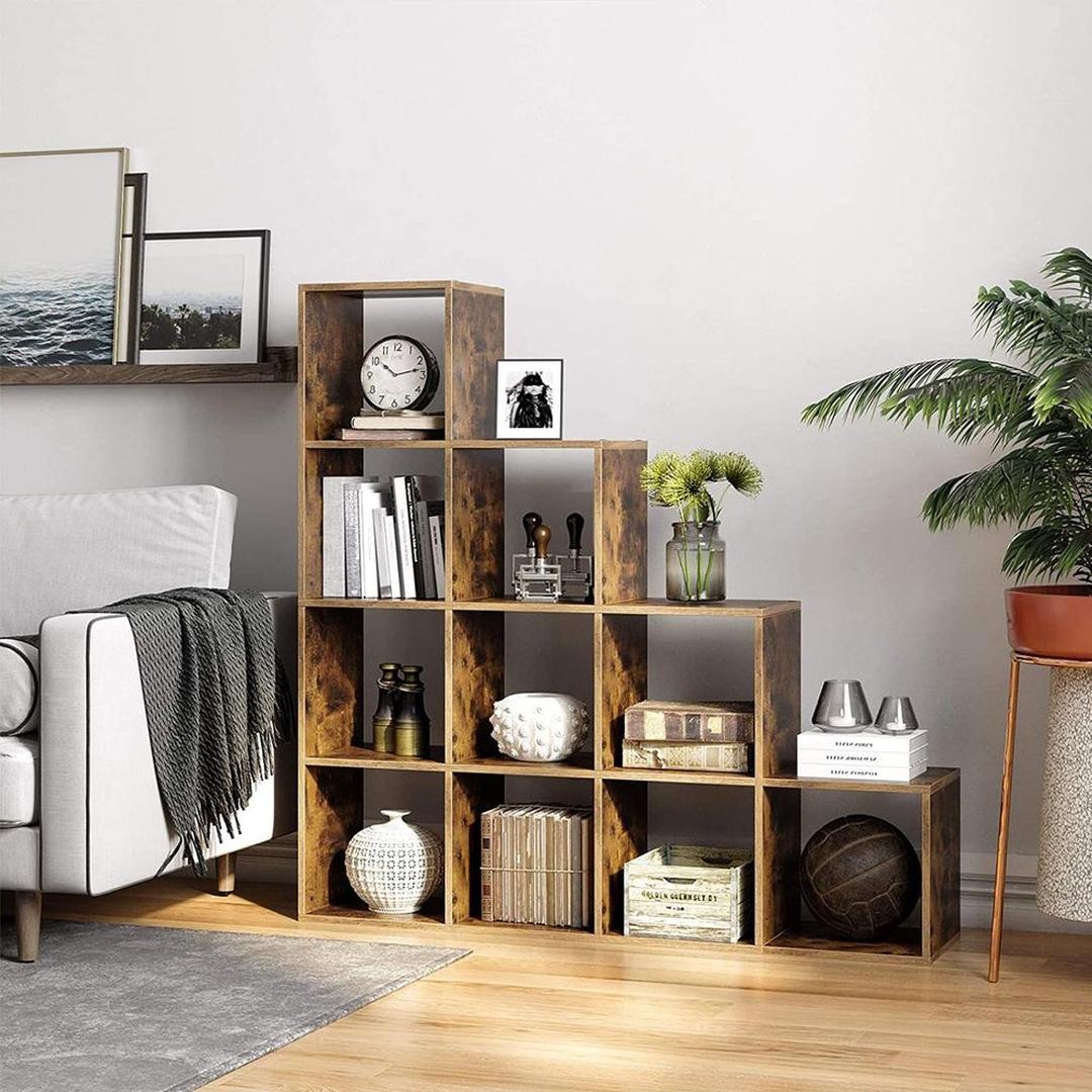 Boekenkast met 10 Kubusvakken – Open Opbergkast voor Boeken, Decoratie en Accessoires