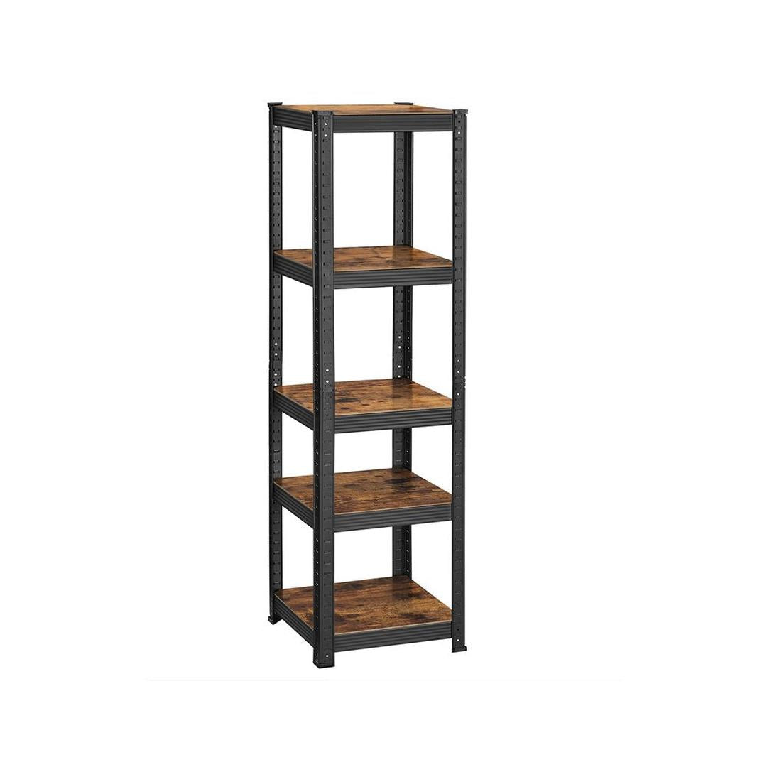 Industriële Boekenkast – Open Opbergkast met Metalen Frame voor Woonkamer of Kantoor