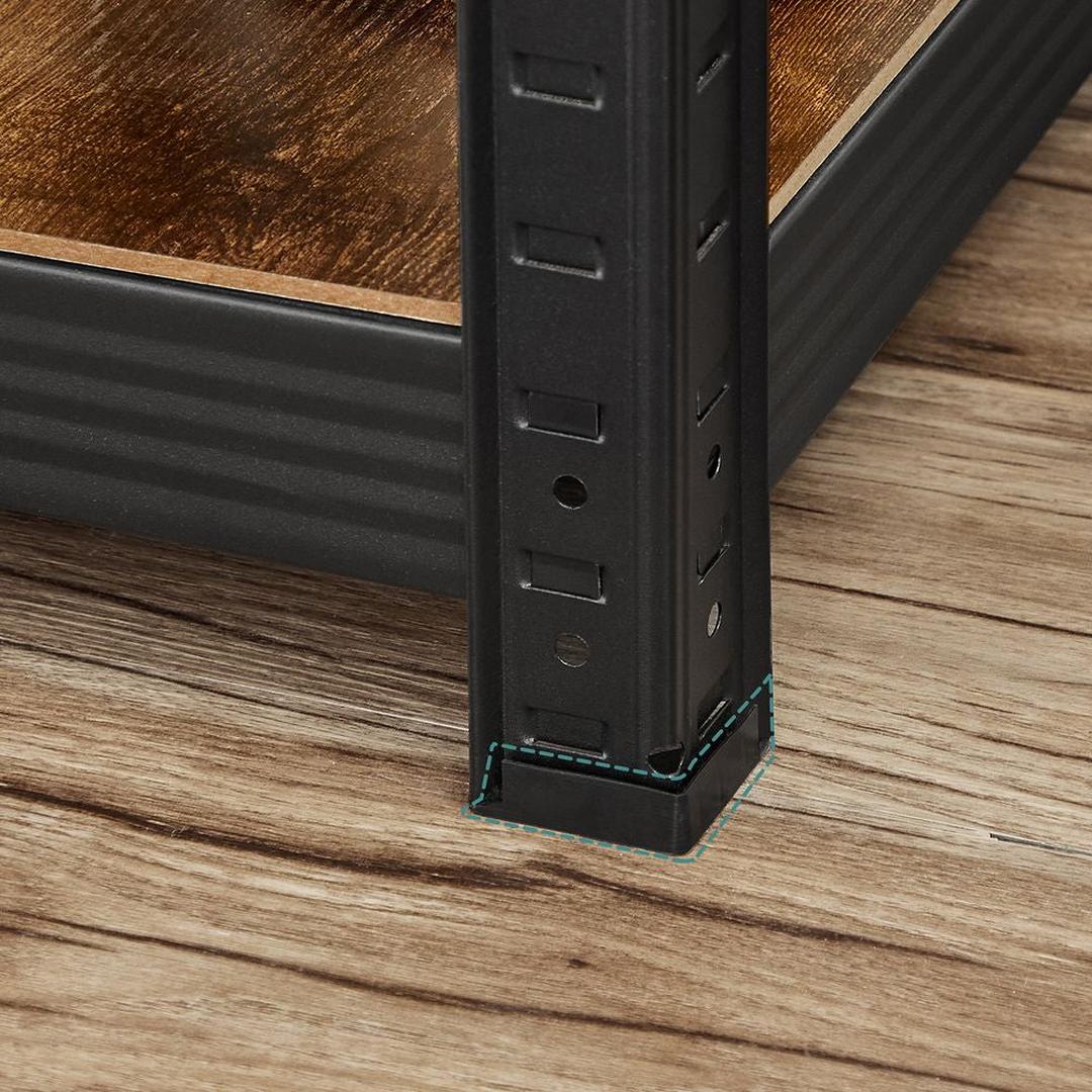 Industriële Boekenkast – Open Opbergkast met Metalen Frame voor Woonkamer of Kantoor