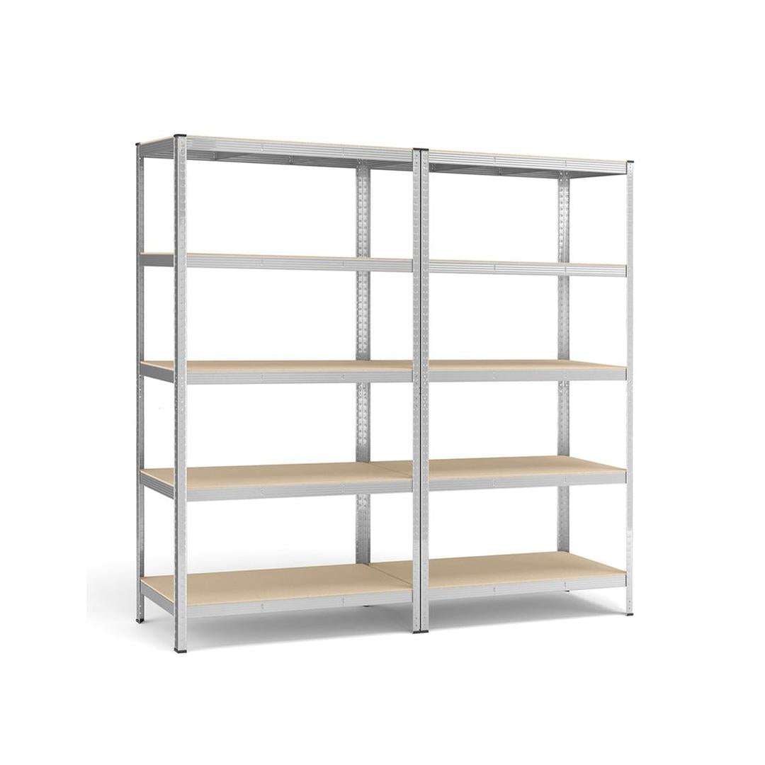 Zwaar Uitgevoerd Opbergrek met 875 kg Draagvermogen – Stevig Metalen Stellingrek voor Garage of Werkplaats