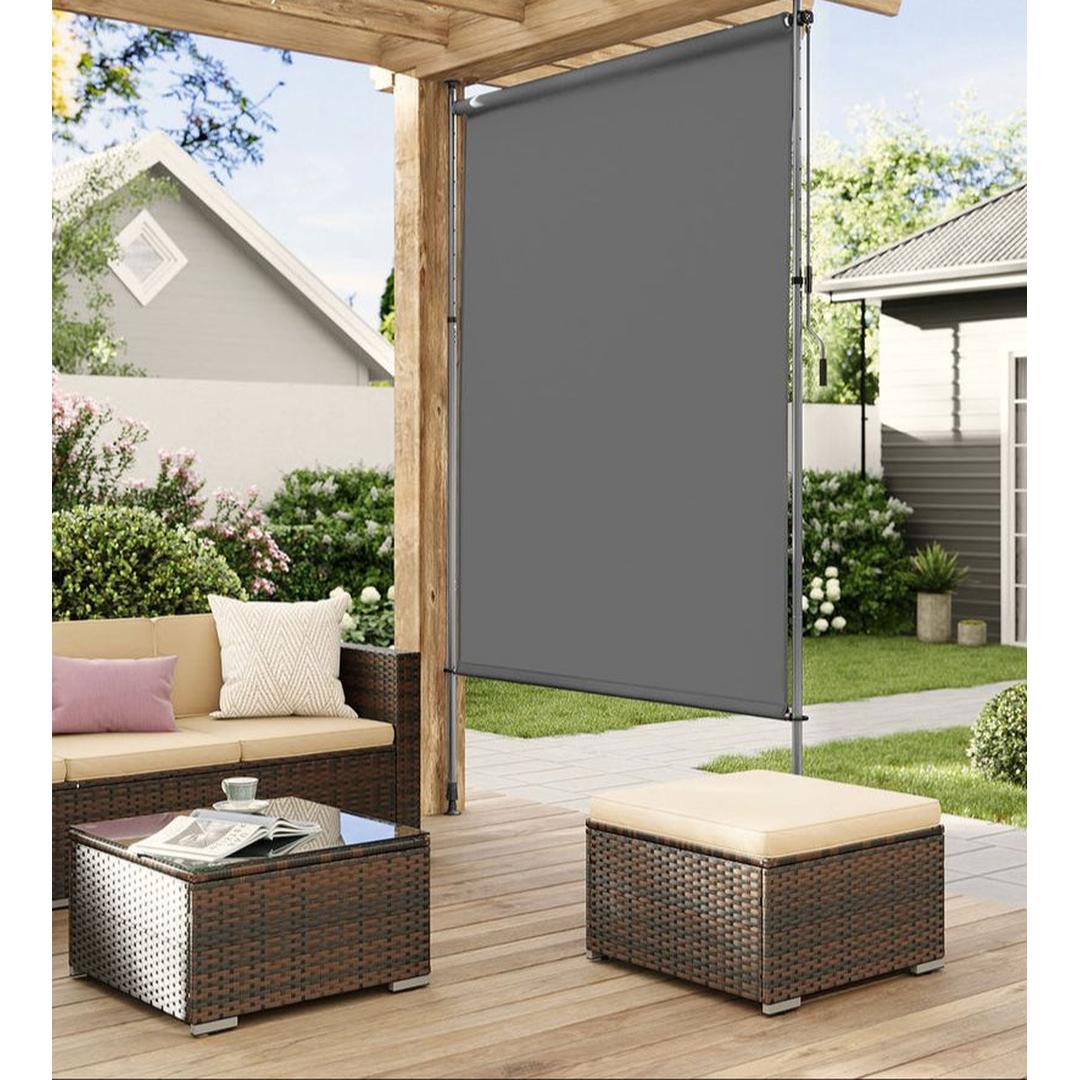 Verticale zonwering – verstelbaar 220-300 cm – 150, 120 of 200 cm breed – UPF 50+ – polyester 180 g/m²