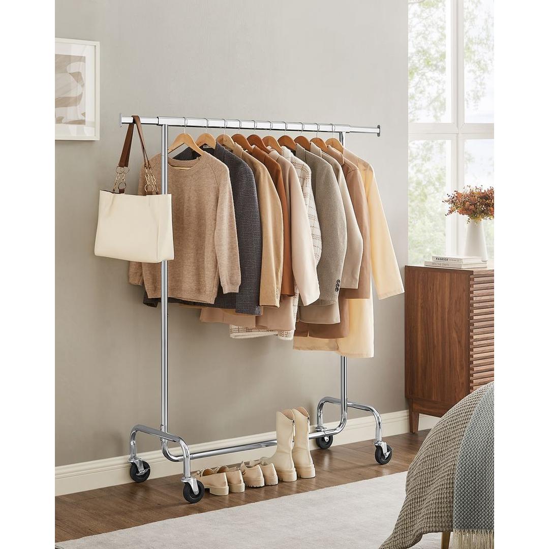 Zware Kledingstang – Tot 130 kg Draagvermogen – Verstelbaar – Metaal