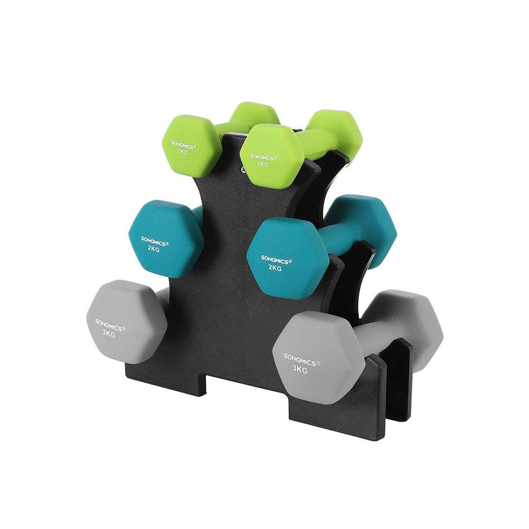Dumbbell Set met Hantelrek – Verstelbare Korte Halters met Opbergstandaard voor Thuisfitness