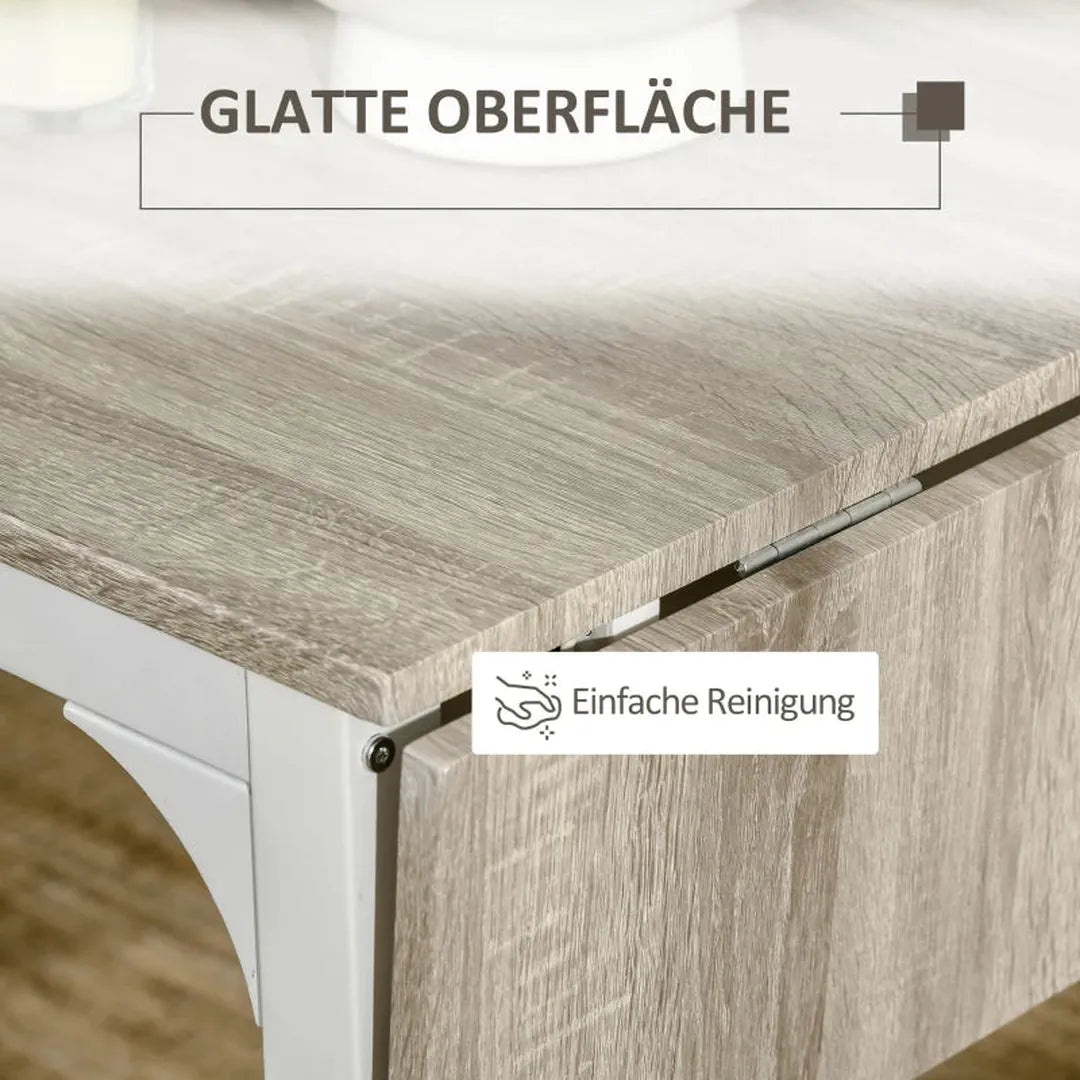 Eettafelset voor 2 Personen – 1 Tafel, 2 Stoelen van Grenenhout – Wit en Grijs