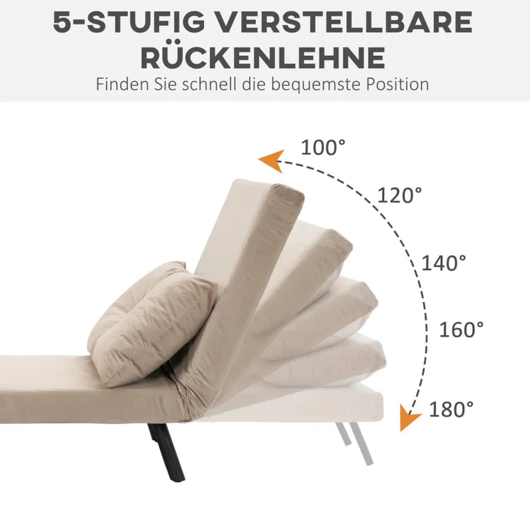 Relaxfauteuil Scandinavisch design – verstelbare rugleuning – inclusief gestikte kussen – zwart/naturel