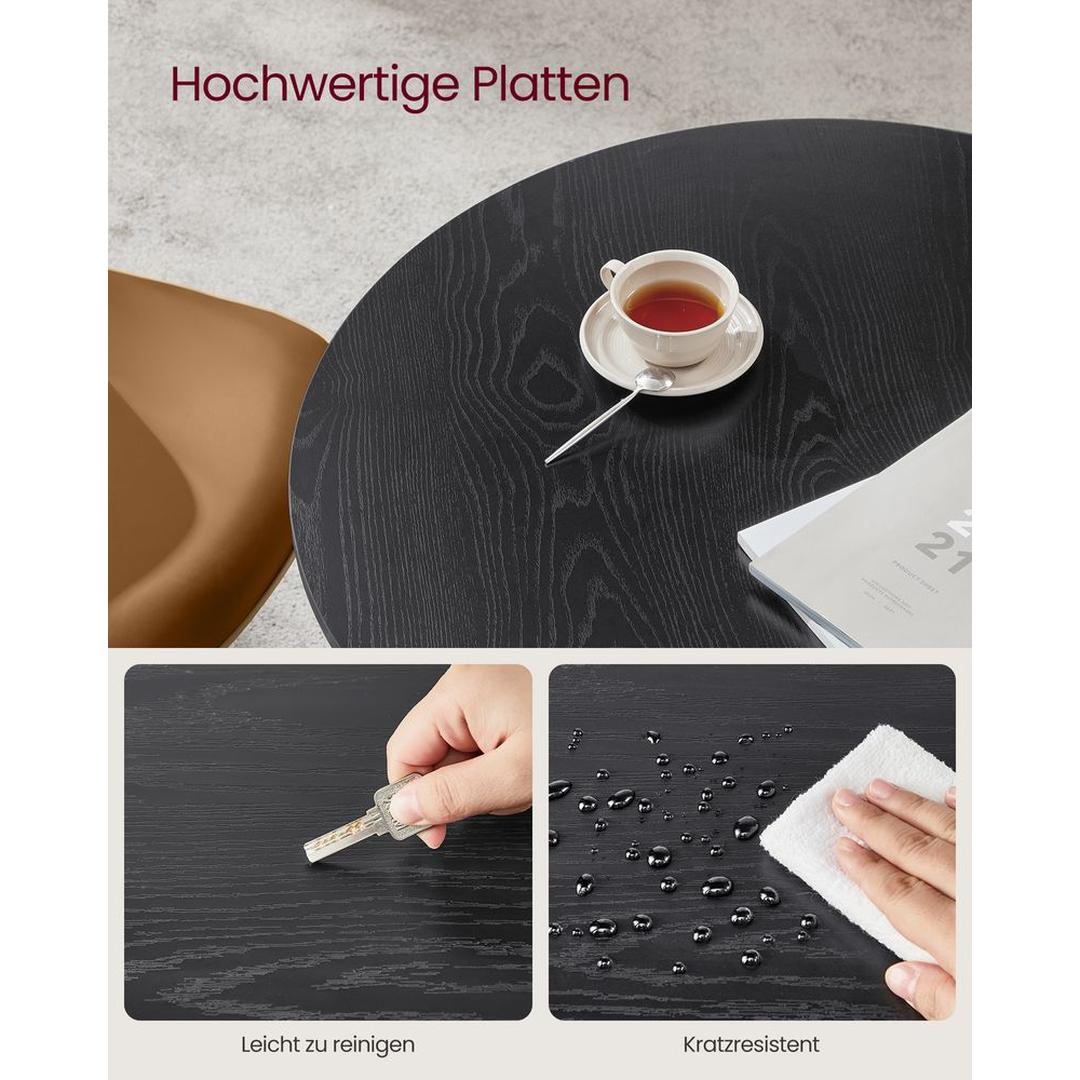 Ronde Keukentafel 80 × 75 cm – Compacte Eettafel voor Keuken of Eetkamer