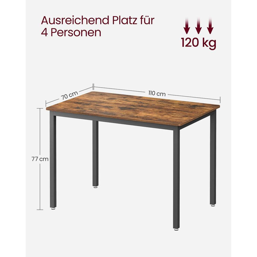 Eettafel voor 4 Personen – Compacte Tafel voor Keuken of Eetkamer