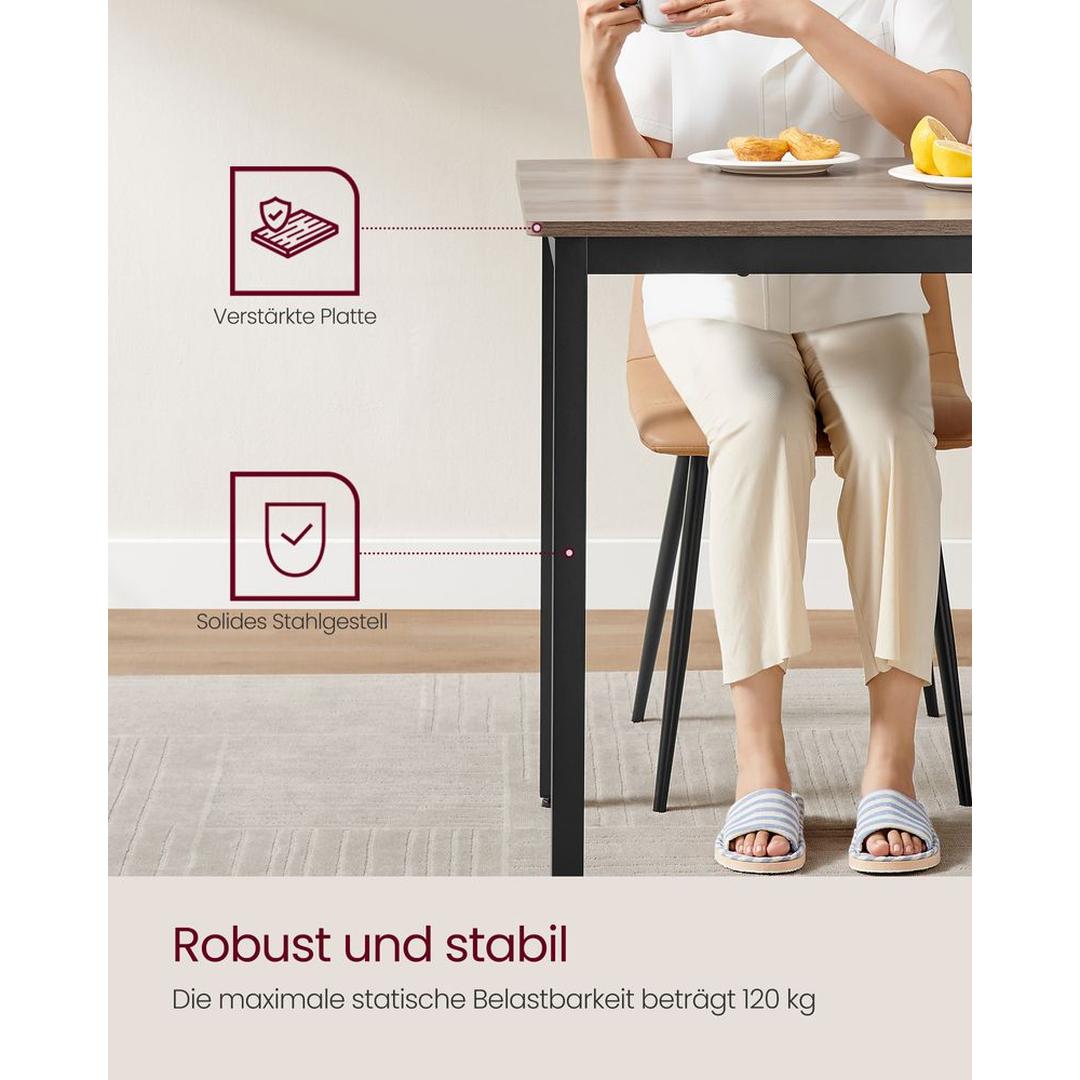 Eettafel voor 4 Personen – Compacte Tafel voor Keuken of Eetkamer