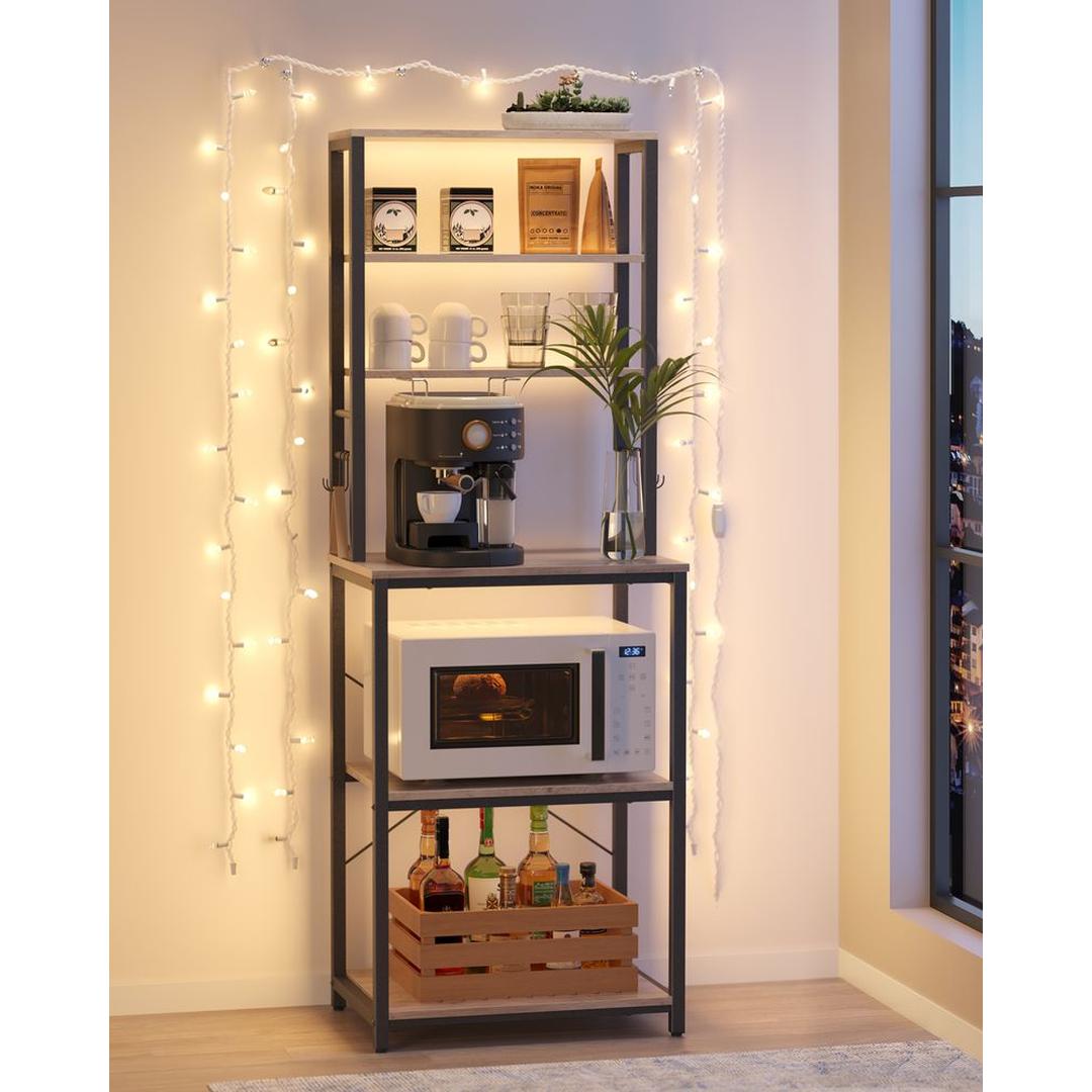 Keukenrek met Opbergplanken en Haken – Praktische Opbergoplossing voor Keuken en Bijkeuken