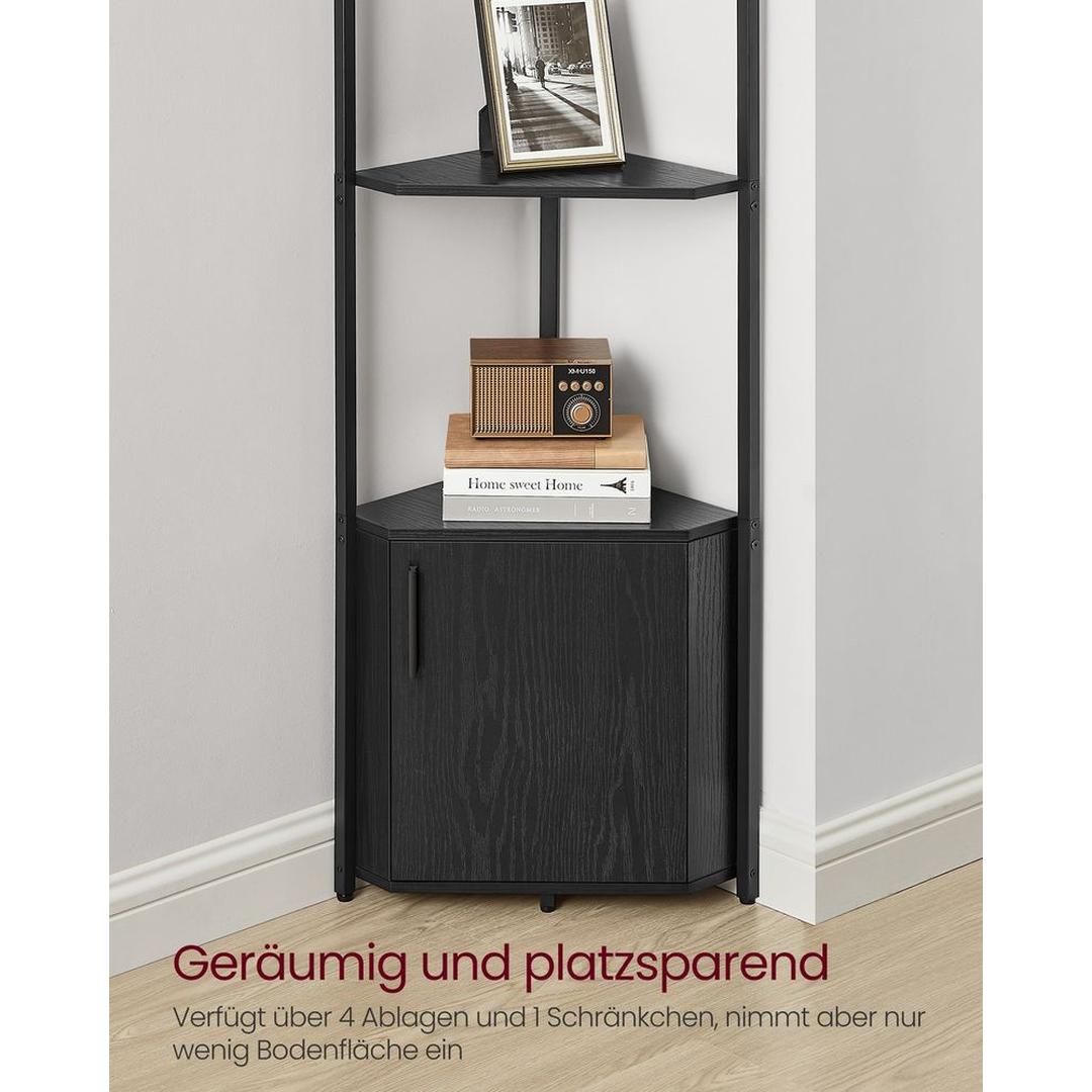 Hoekrek met 5 Legplanken – Ruimtebesparende Opbergkast voor Woonkamer, Badkamer of Keuken