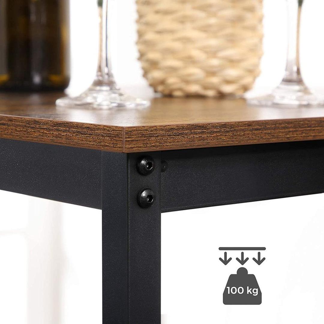 Hoge Bartafel – Smalle Statafel voor Keuken, Bar of Eetruimte – Stevig en Ruimtebesparend Ontwerp