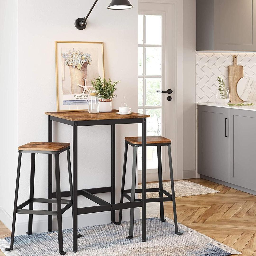 Hoge Bartafel – Smalle Statafel voor Keuken, Bar of Eetruimte – Stevig en Ruimtebesparend Ontwerp