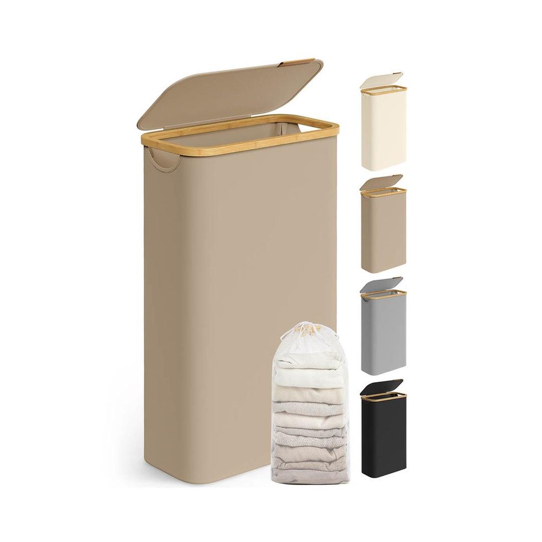 Waskorf met Deksel en Uitneembare Waszak – Verschillende Maten en Kleuren – Opbergmand voor Wasgoed