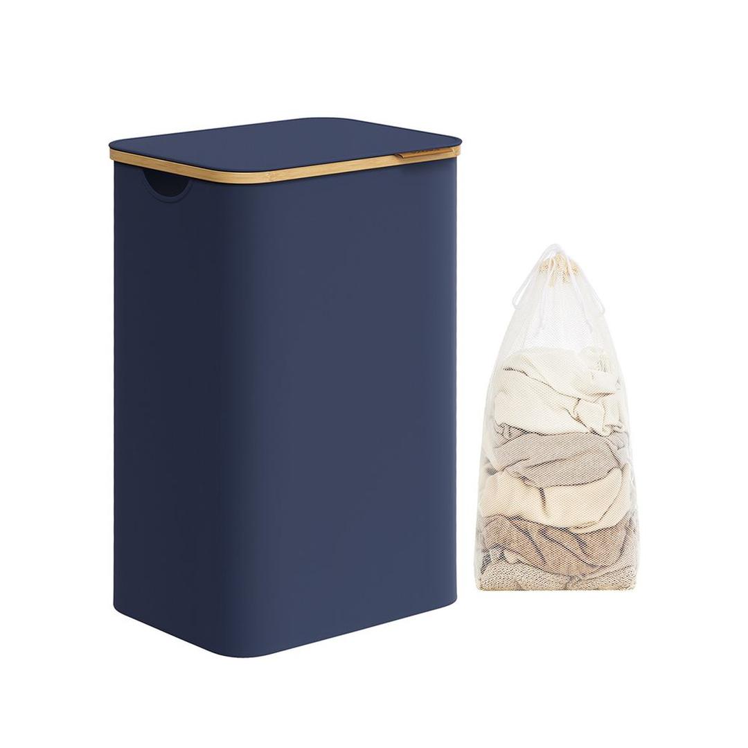 Waskorf met Deksel en Uitneembare Waszak – Verschillende Maten en Kleuren – Opbergmand voor Wasgoed