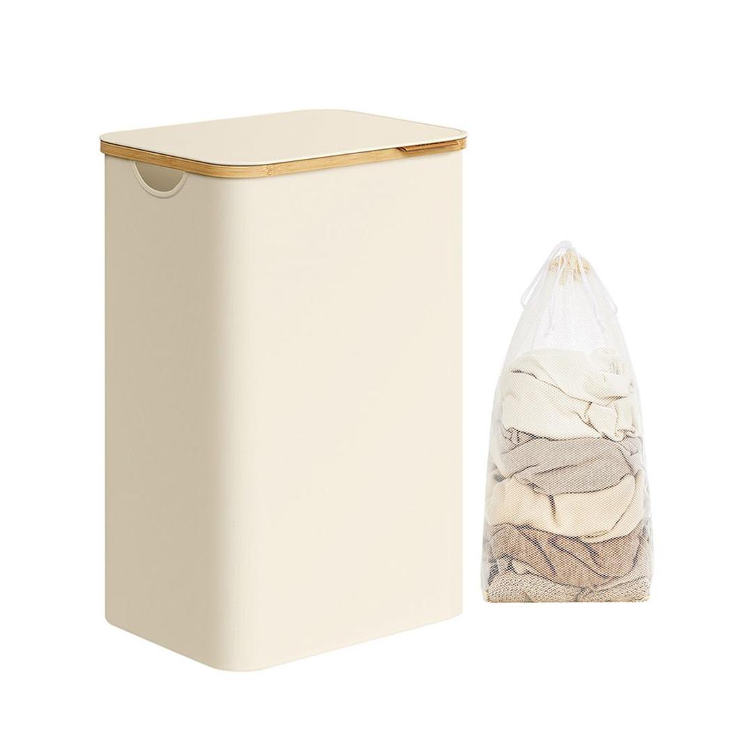 Waskorf met Deksel en Uitneembare Waszak – Verschillende Maten en Kleuren – Opbergmand voor Wasgoed