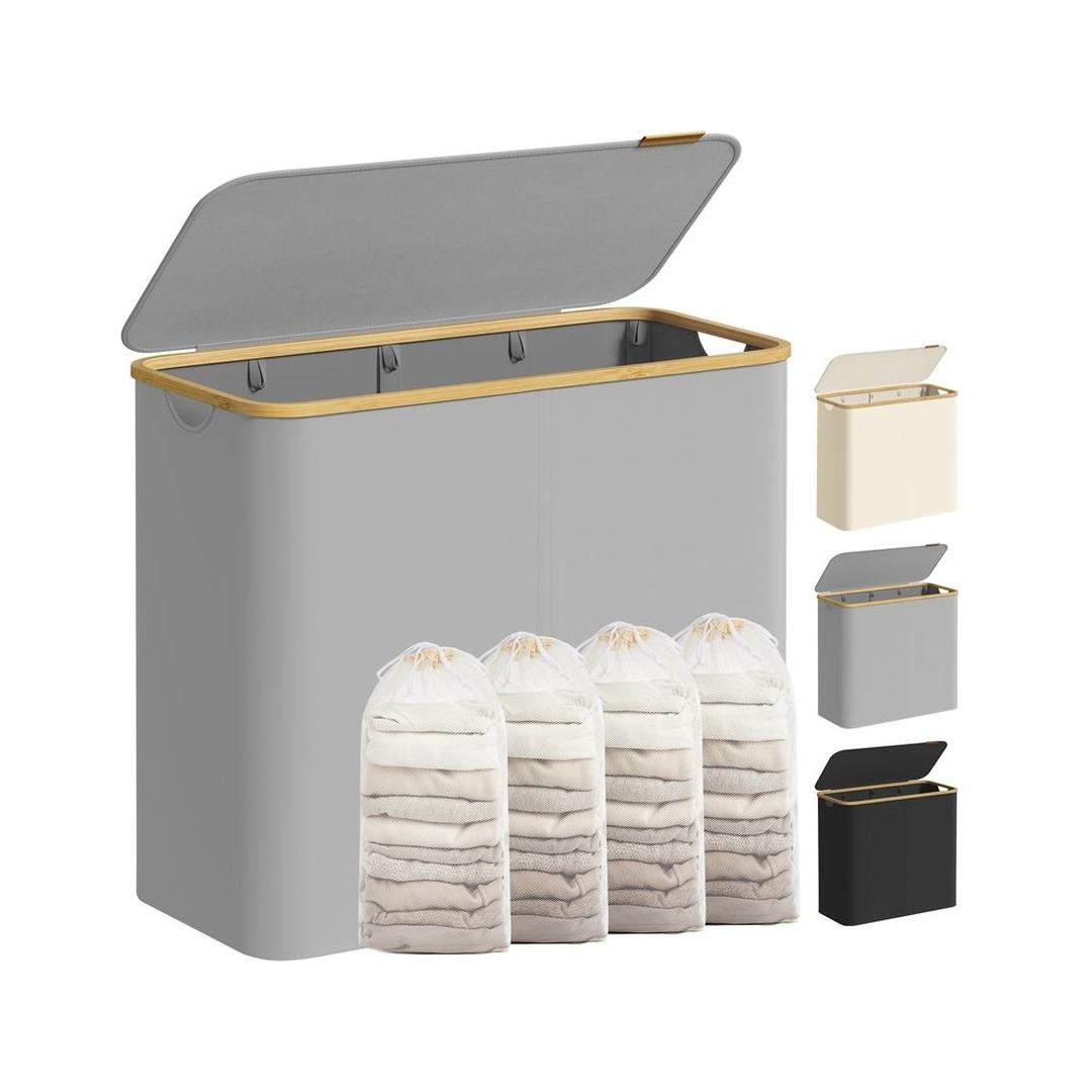 Waskorf met Deksel en Uitneembare Waszak – Verschillende Maten en Kleuren – Opbergmand voor Wasgoed