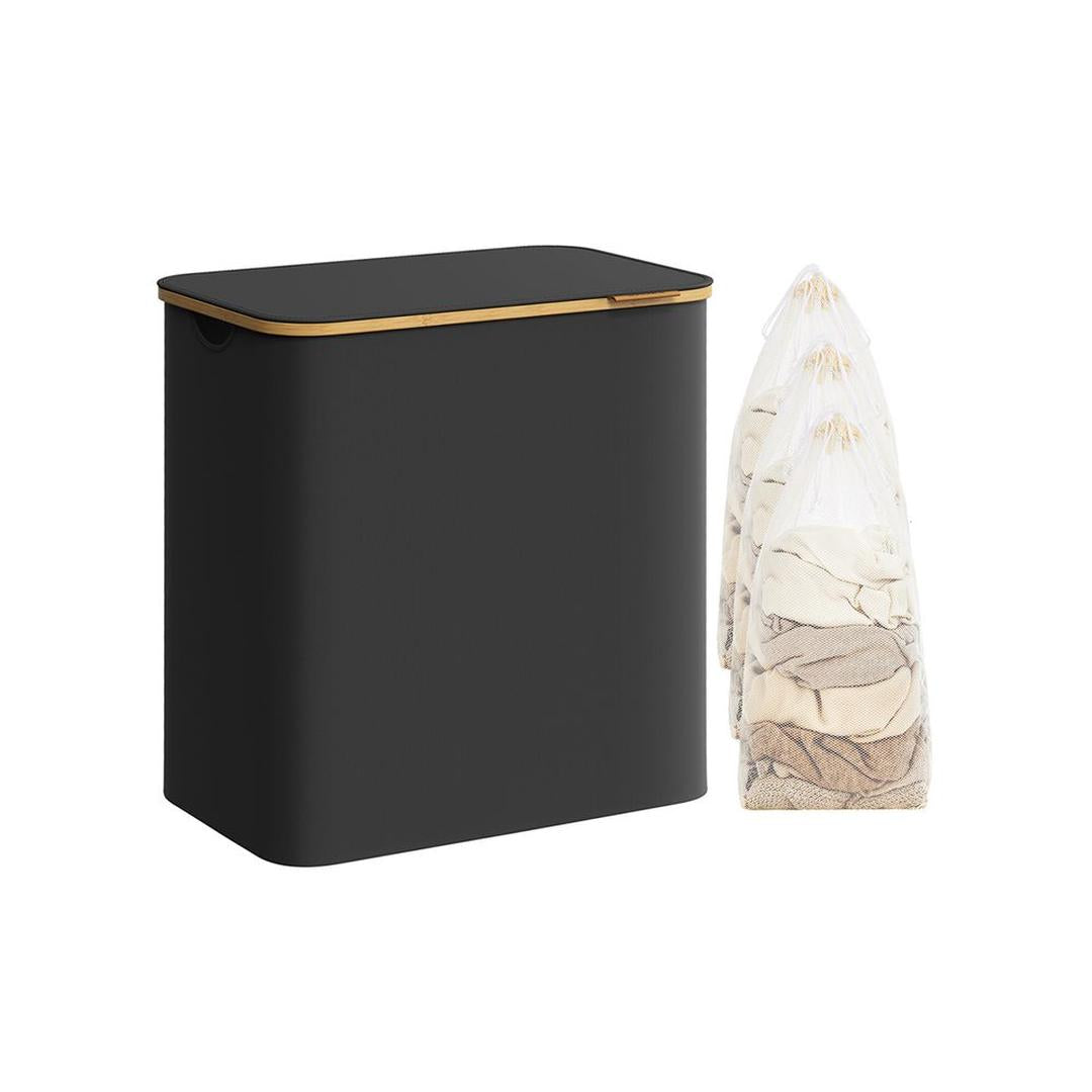 Waskorf met Deksel en Uitneembare Waszak – Verschillende Maten en Kleuren – Opbergmand voor Wasgoed