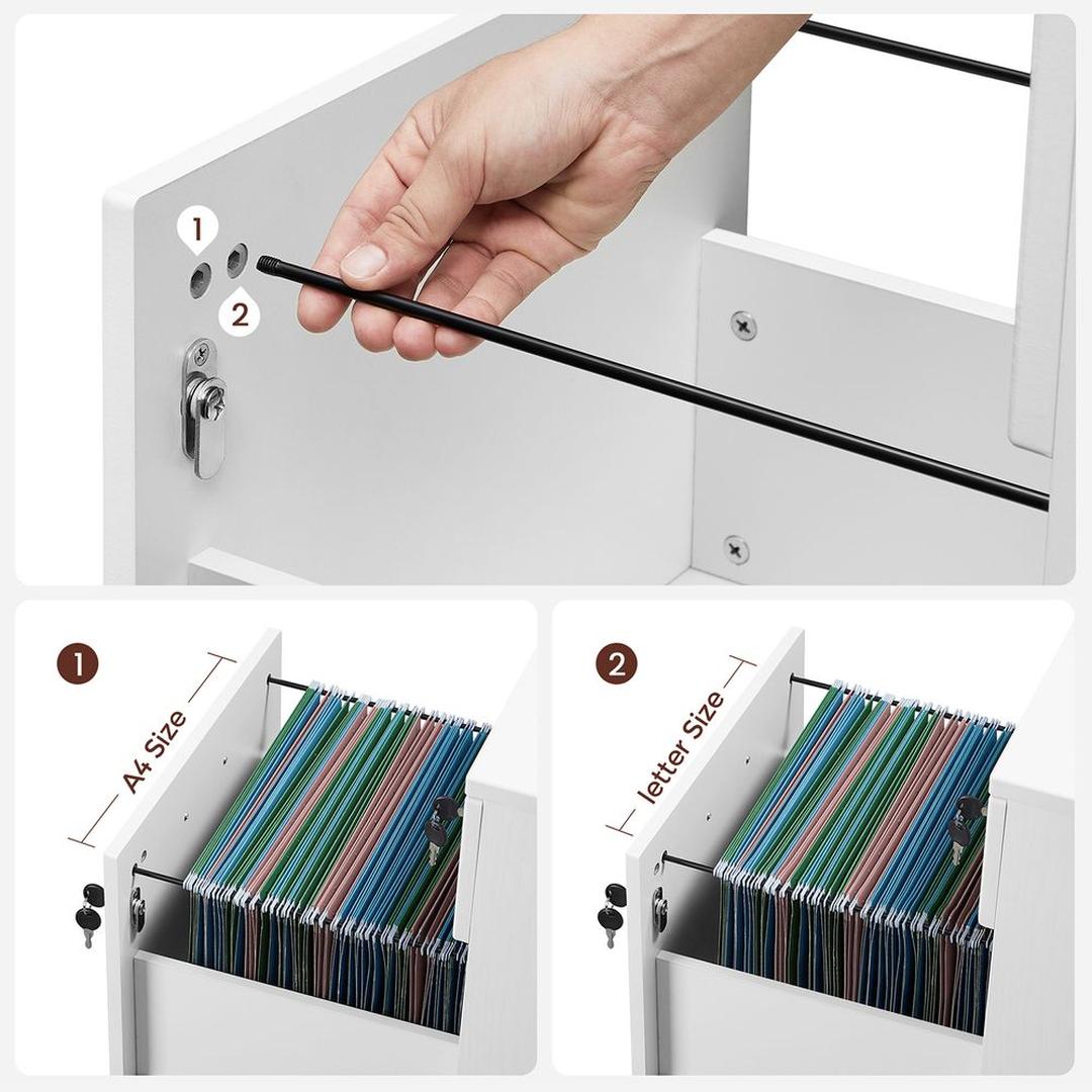 Verrijdbare Ladecontainer met Dubbele Slotfunctie – Afsluitbare Opbergunit op Wielen voor Kantoor en Thuis