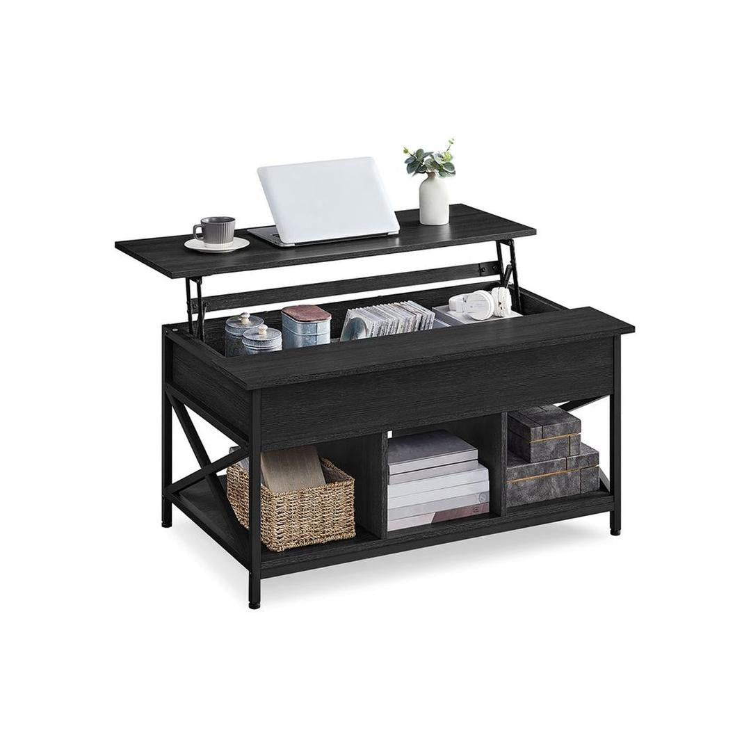 In Hoogte Verstelbare Salontafel 60 × 100 cm – Verstelbaar van 48 tot 62 cm – Praktische Tafel voor Woonkamer