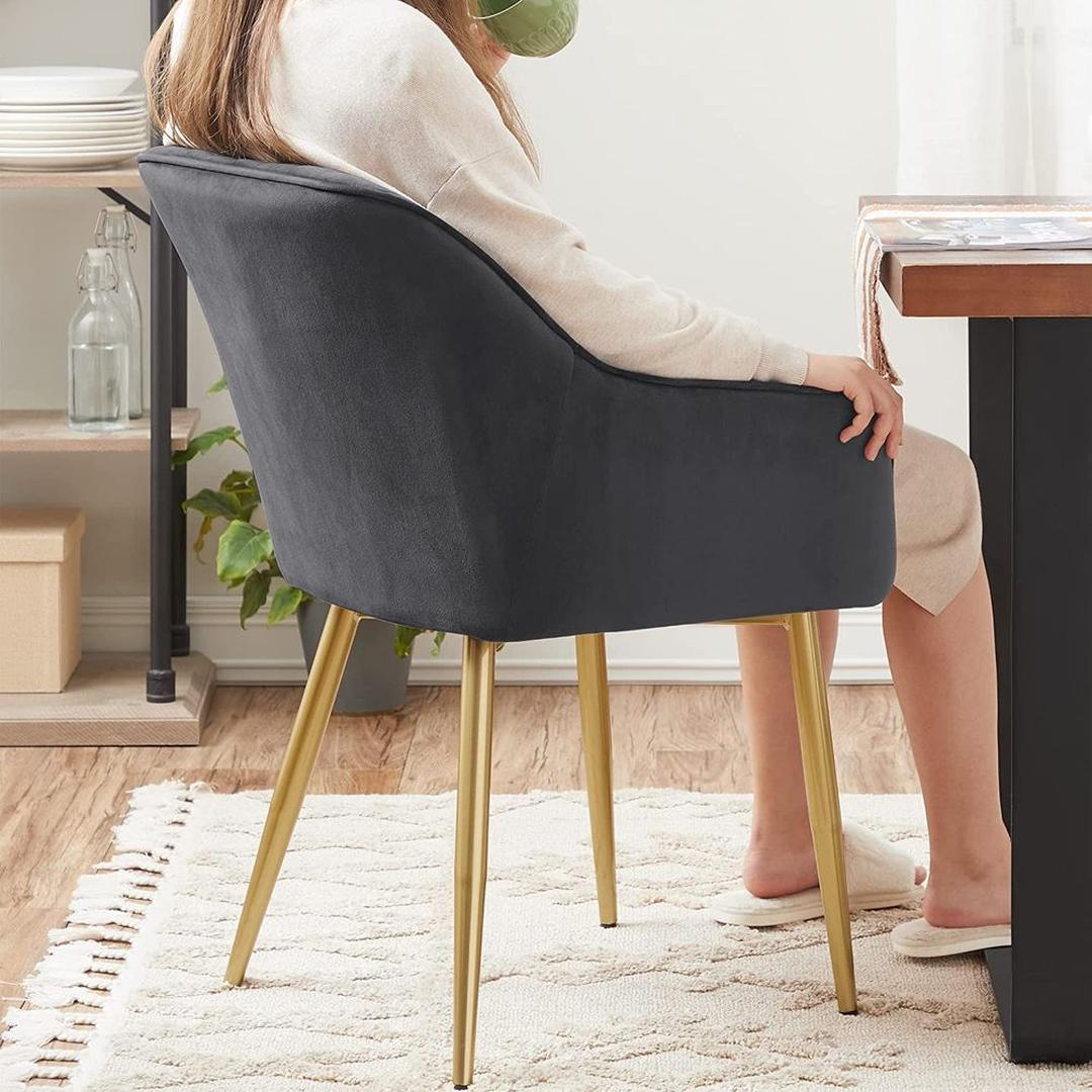 Suède Eetkamerstoel – Verkrijgbaar per 1 tot 6 Stuks – Comfortabele Stoel voor Eetkamer of Keuken