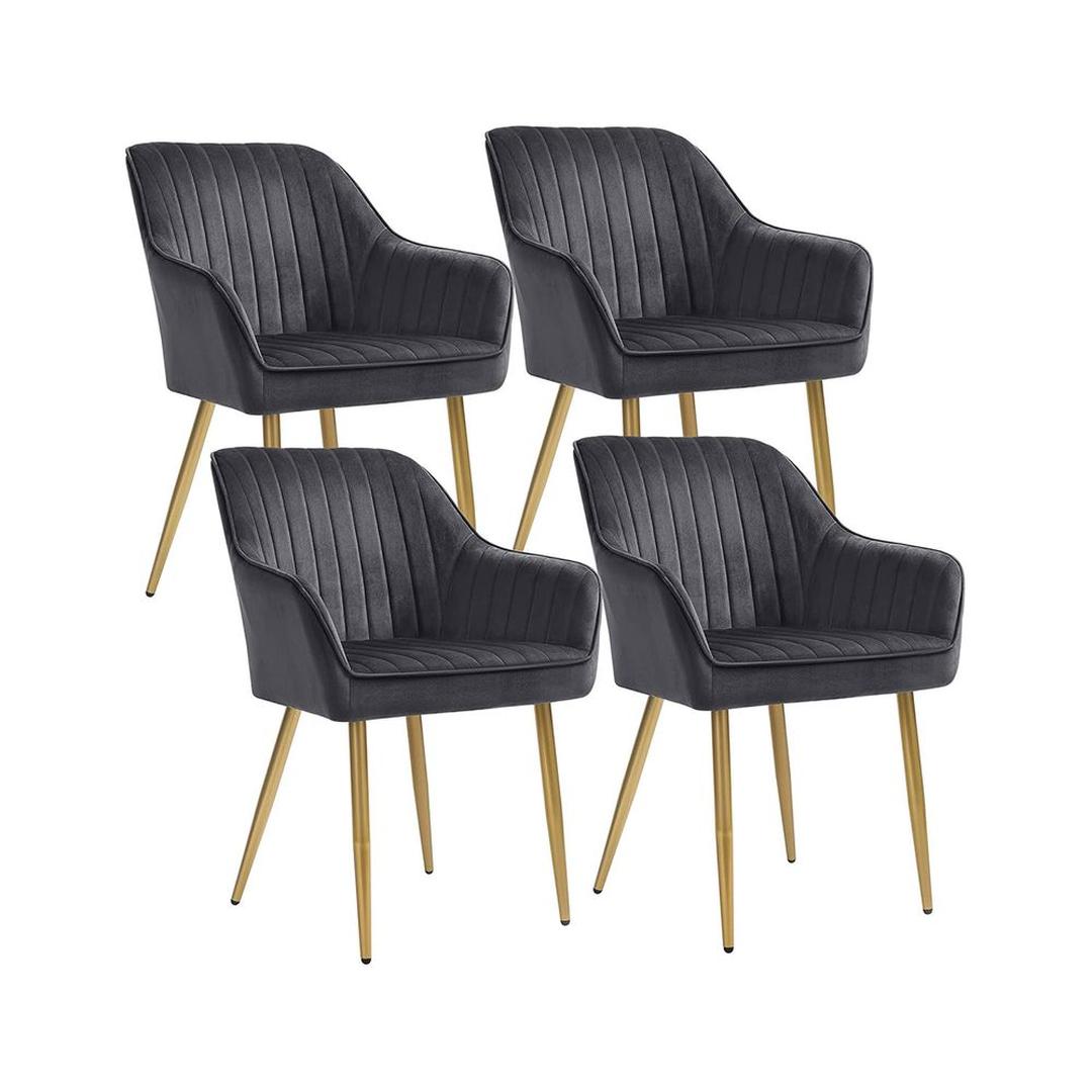 Suède Eetkamerstoel – Verkrijgbaar per 1 tot 6 Stuks – Comfortabele Stoel voor Eetkamer of Keuken