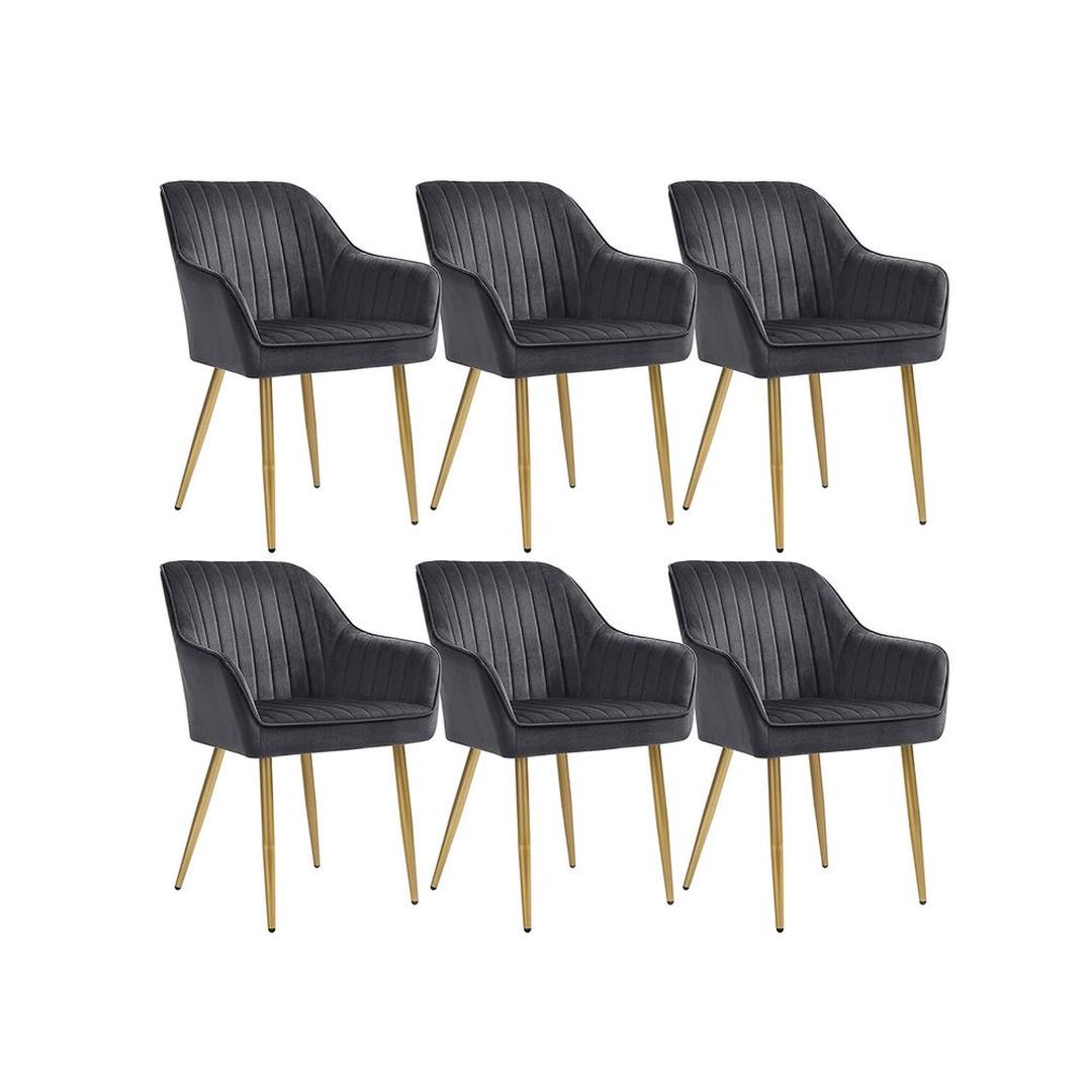 Suède Eetkamerstoel – Verkrijgbaar per 1 tot 6 Stuks – Comfortabele Stoel voor Eetkamer of Keuken