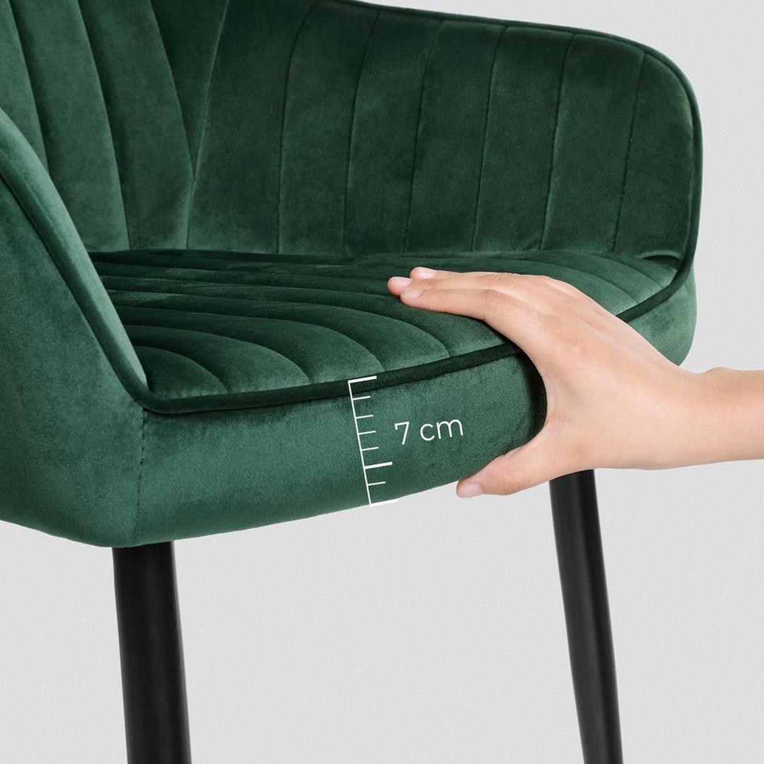 Suède Eetkamerstoel – Verkrijgbaar per 1 tot 6 Stuks – Comfortabele Stoel voor Eetkamer of Keuken