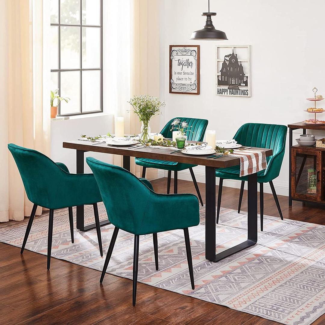 Suède Eetkamerstoel – Verkrijgbaar per 1 tot 6 Stuks – Comfortabele Stoel voor Eetkamer of Keuken