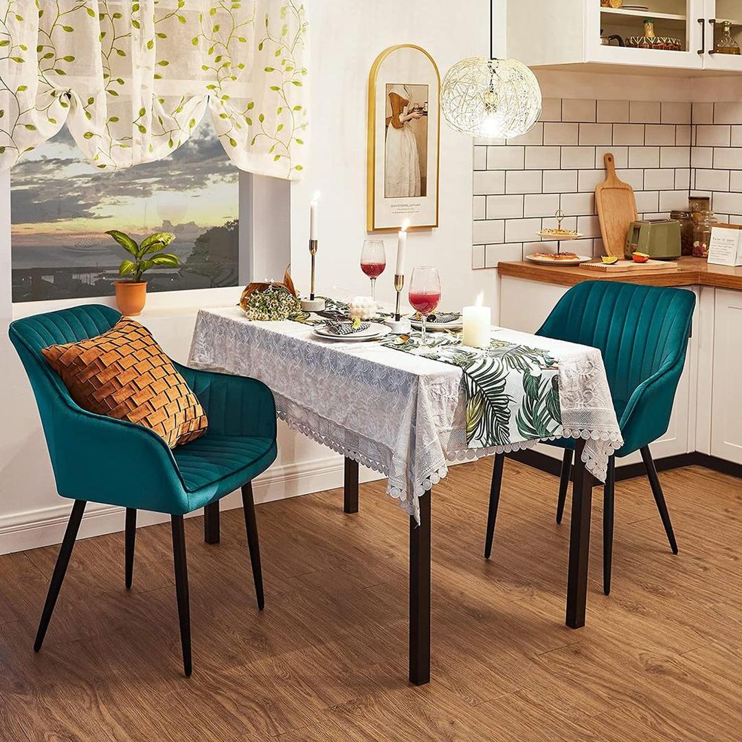 Suède Eetkamerstoel – Verkrijgbaar per 1 tot 6 Stuks – Comfortabele Stoel voor Eetkamer of Keuken