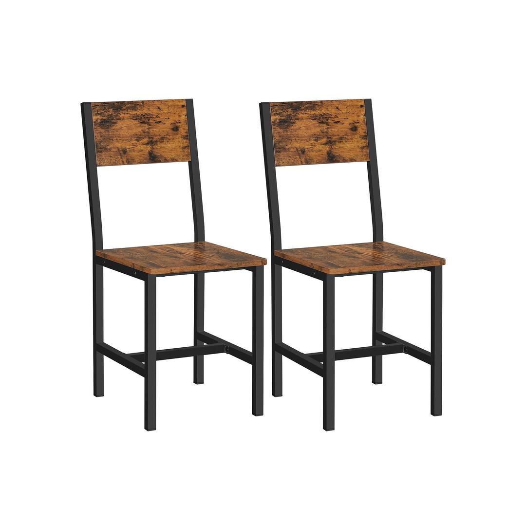 Set van 2 Eetkamerstoelen – Comfortabele Stoelen voor Eetkamer of Keuken