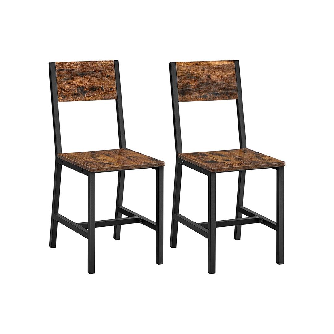 Set van 2 Eetkamerstoelen – Comfortabele Stoelen voor Eetkamer of Keuken