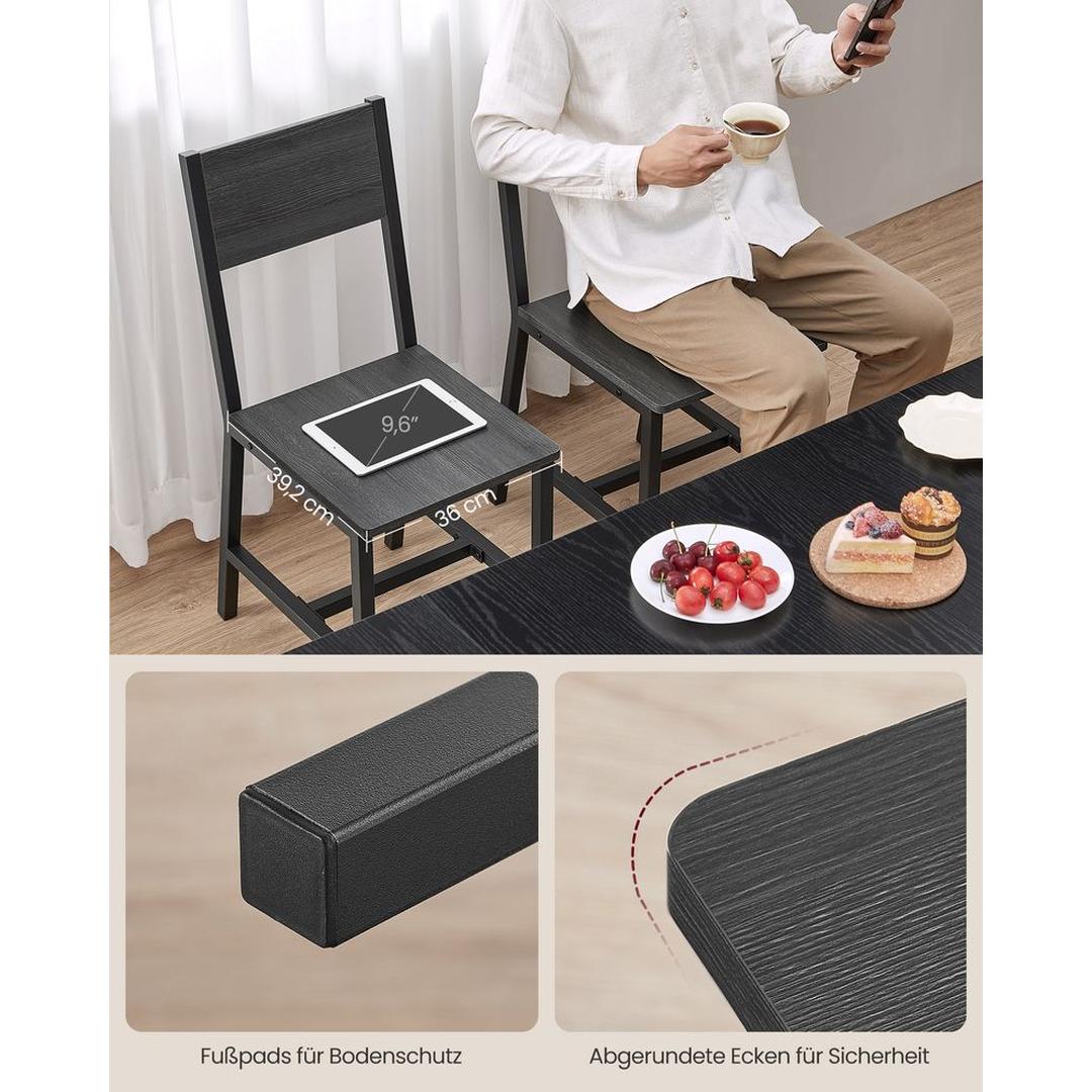 Set van 2 Eetkamerstoelen – Comfortabele Stoelen voor Eetkamer of Keuken