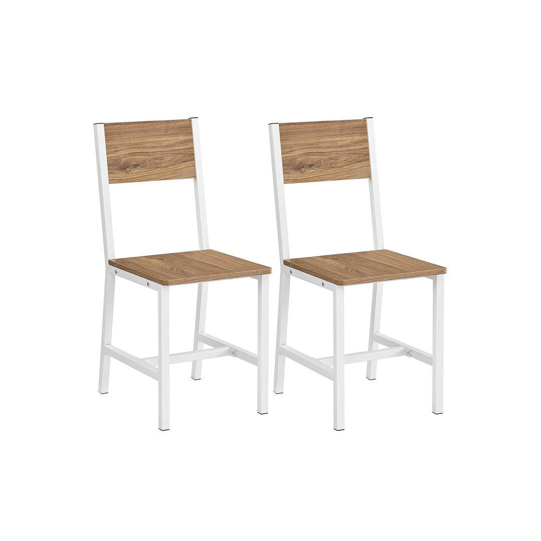 Set van 2 Eetkamerstoelen – Comfortabele Stoelen voor Eetkamer of Keuken
