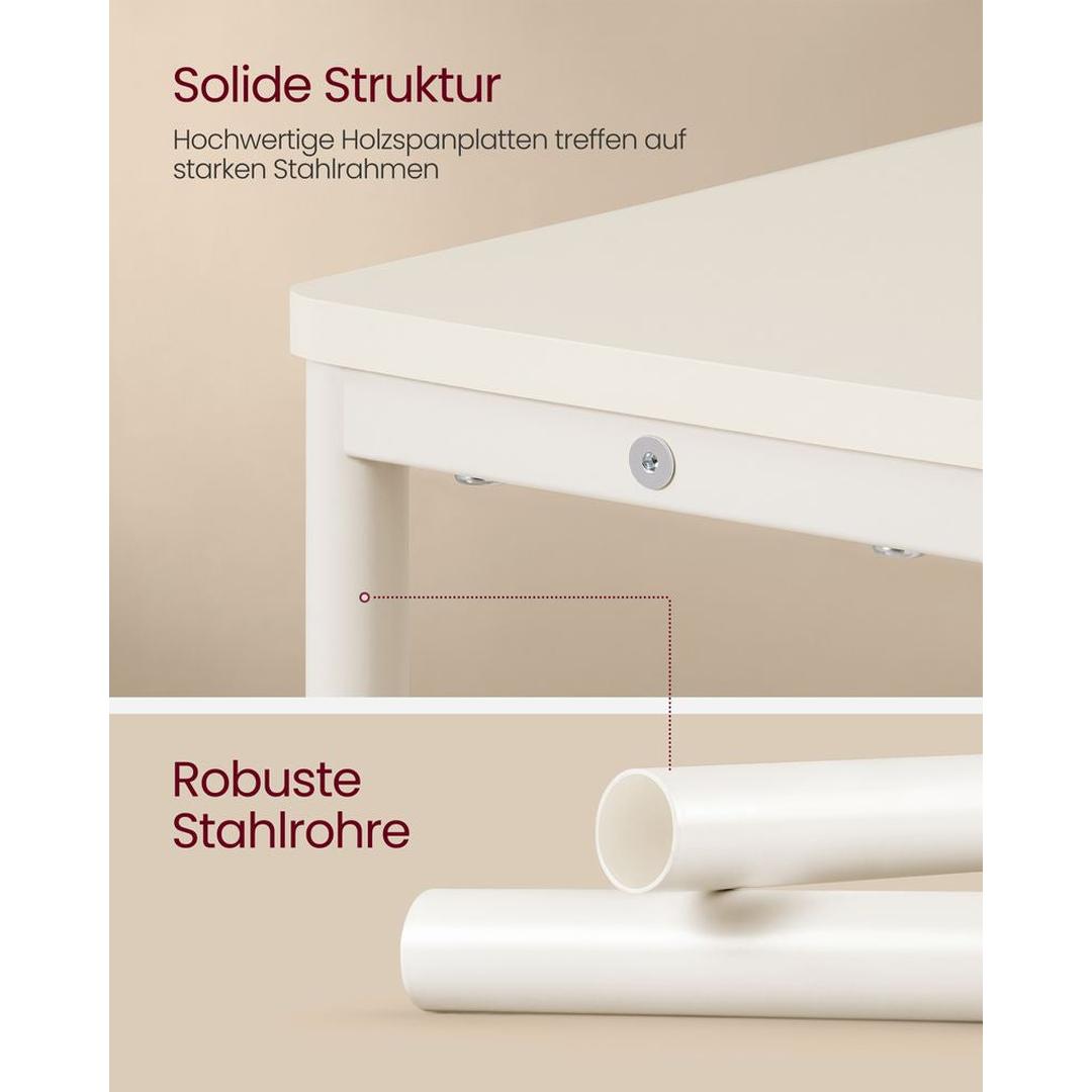 Smalle Bijzettafel met 3 Legplanken – Nachtkastje met Stopcontact en USB-poorten, 18 × 45 × 58 cm