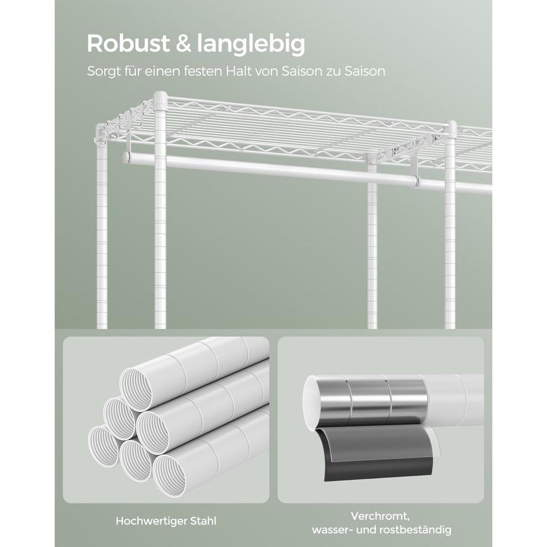 Open Kledingkast met Verstelbare Legplanken – Flexibele Opbergkast voor Slaapkamer of Dressing