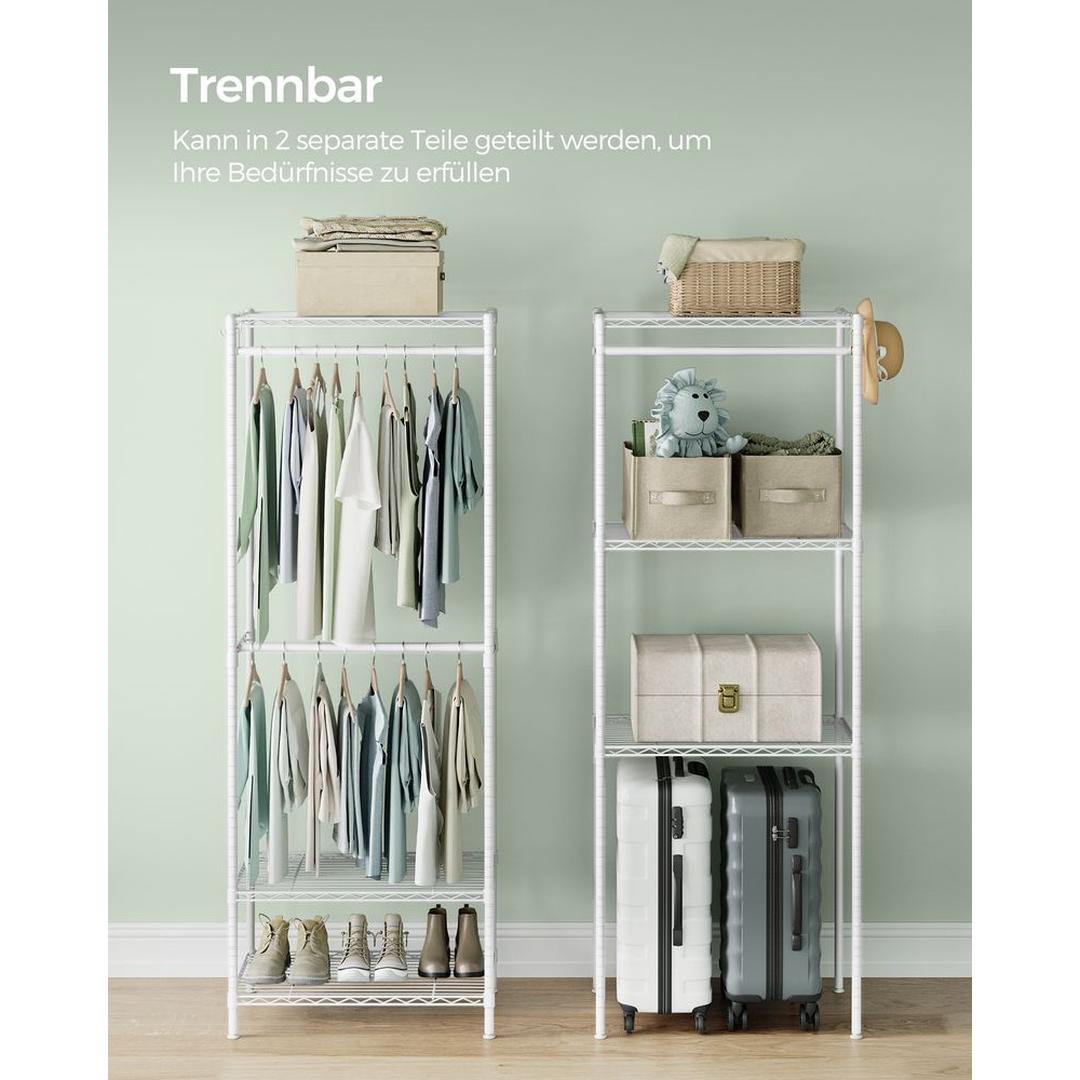 Open Kledingkast met Verstelbare Legplanken – Flexibele Opbergkast voor Slaapkamer of Dressing