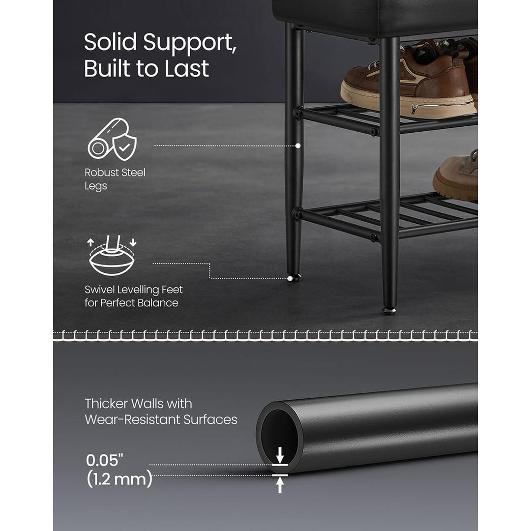 Schoenenbank met Opbergruimte – Praktische Zitbank voor Hal, Entree of Garderobe