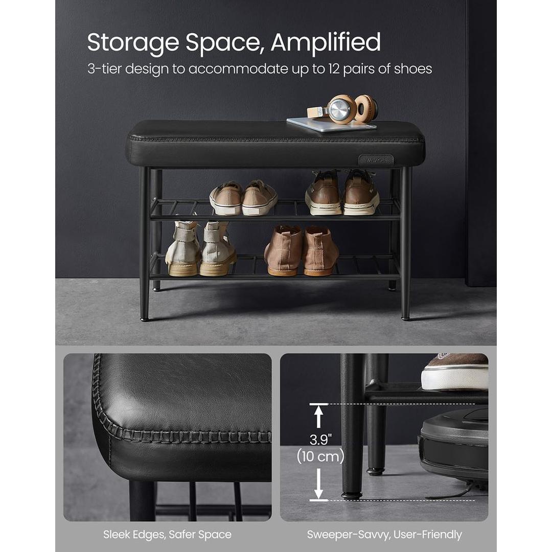 Schoenenbank met Opbergruimte – Praktische Zitbank voor Hal, Entree of Garderobe