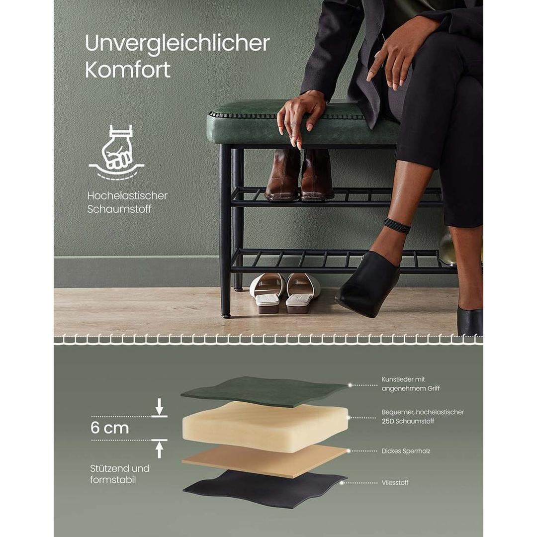 Schoenenbank met Opbergruimte – Praktische Zitbank voor Hal, Entree of Garderobe