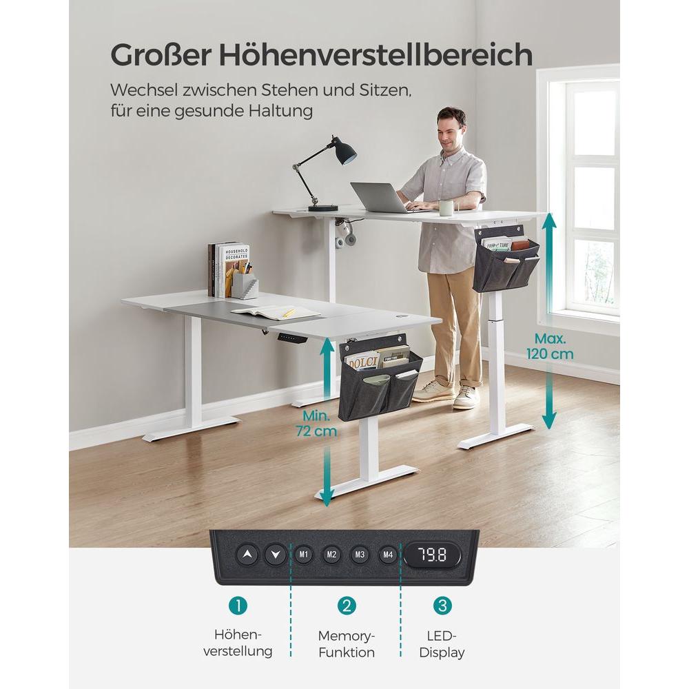 Elektrisch In Hoogte Verstelbaar Bureau – Zit-Sta Bureau voor Thuiswerk en Kantoor