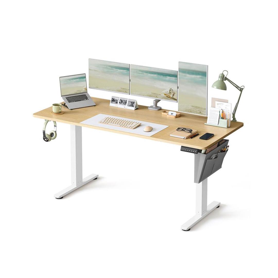 Elektrisch hoog-laag bureau – ergonomisch zit-sta bureau – elektrisch verstelbaar – thuis- en kantoorgebruik