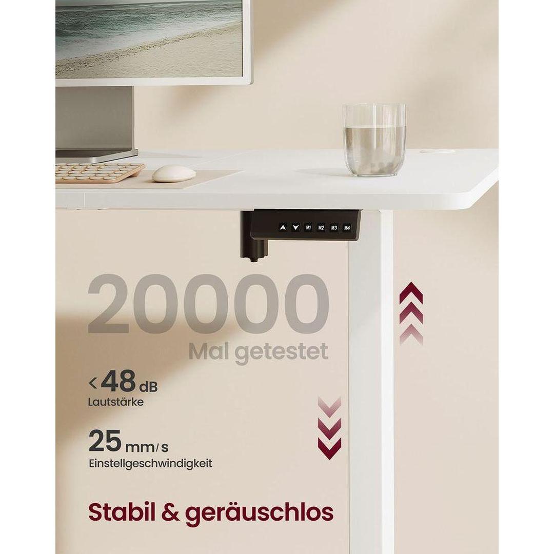 Elektrisch Zit-Sta Bureau – 180 x 80 cm – Hoogte Verstelbaar – Inclusief Kabelbeheer