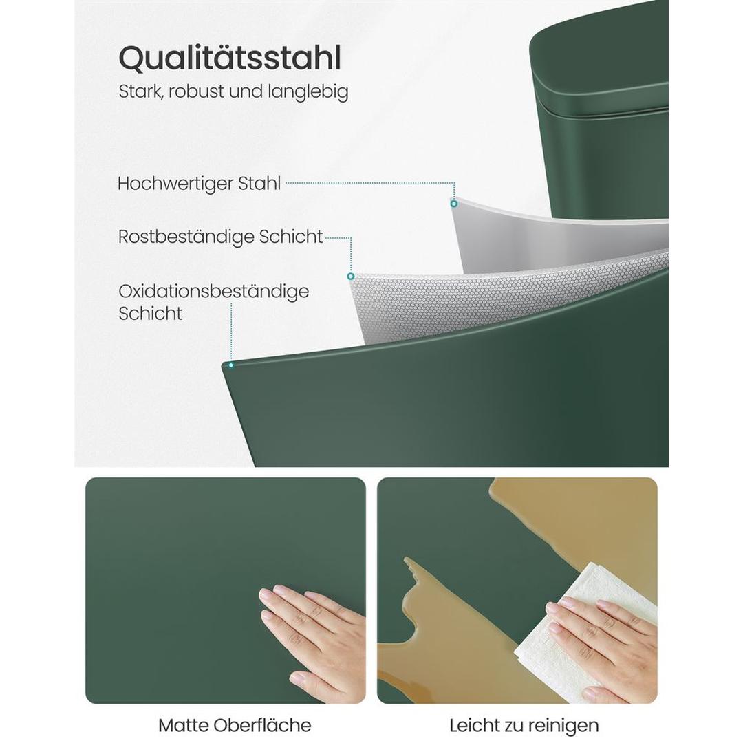 Keukenafvalbak 30 Liter – Vrijstaande Vuilnisbak met Deksel