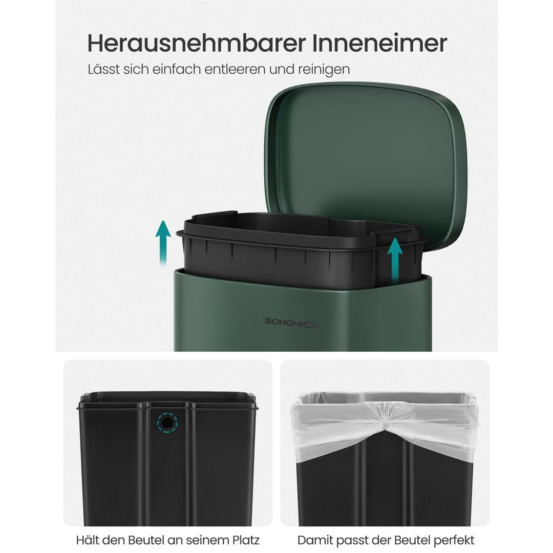 Keukenafvalbak 30 Liter – Vrijstaande Vuilnisbak met Deksel