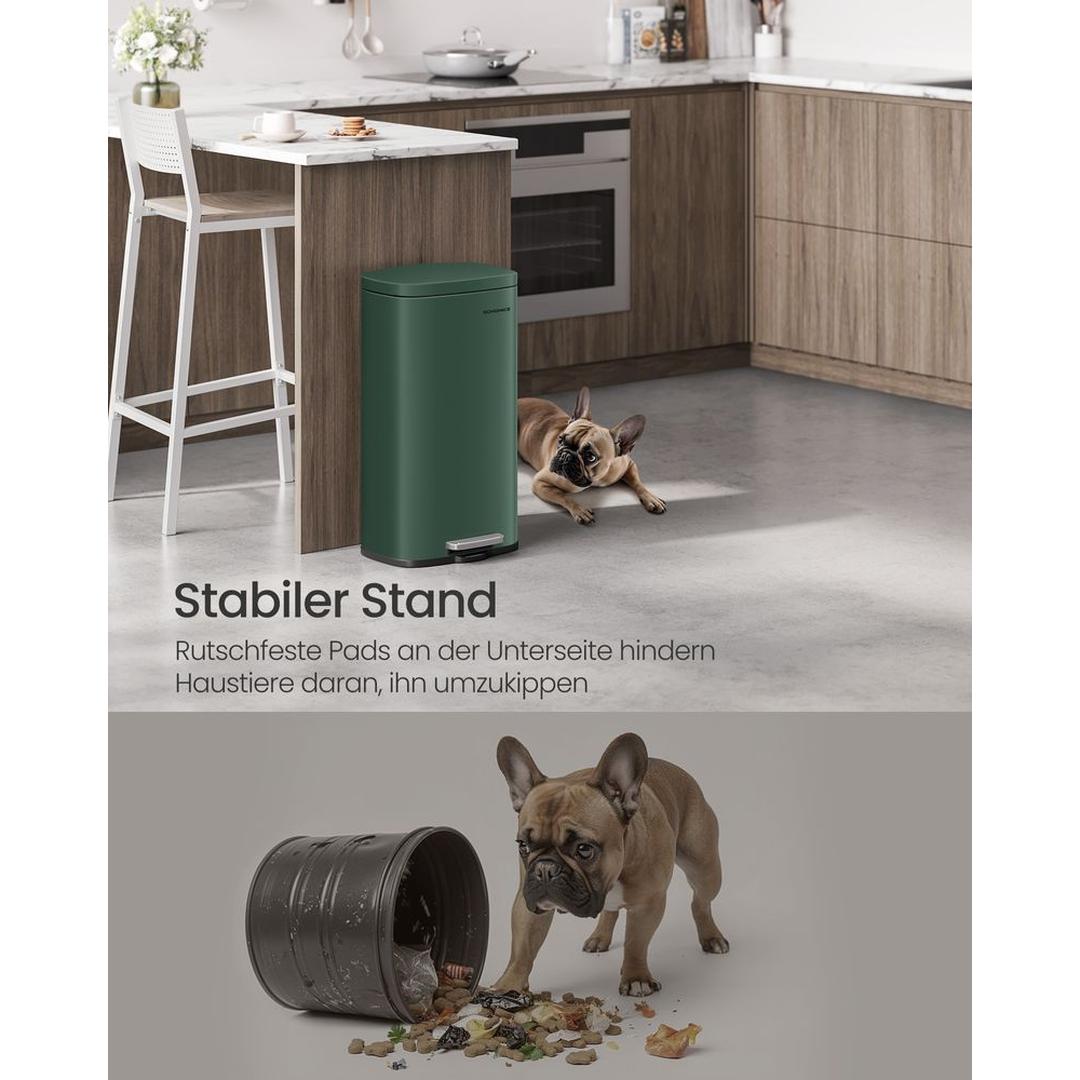 Keukenafvalbak 30 Liter – Vrijstaande Vuilnisbak met Deksel