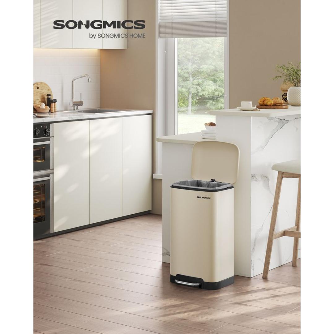 Vrijstaande Afvalbak 30 Liter – Praktische Vuilnisemmer voor Keuken, Kantoor of Bijkeuken