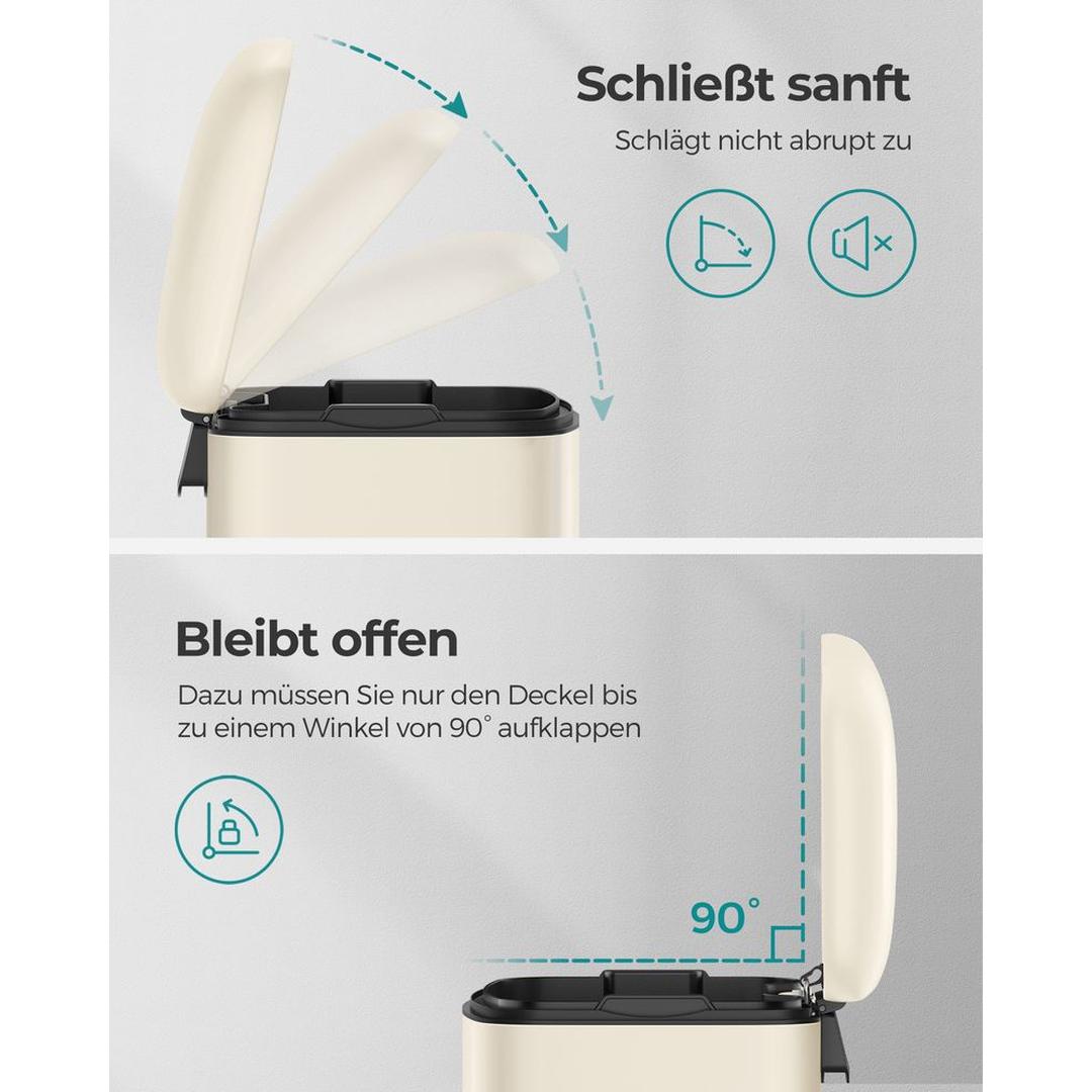 Vrijstaande Afvalbak 30 Liter – Praktische Vuilnisemmer voor Keuken, Kantoor of Bijkeuken